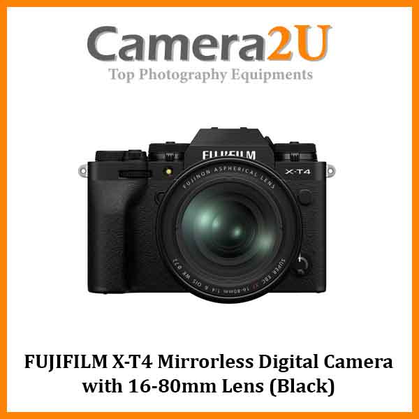 FUJIFILM XT4 Mirrorless Digital Camera with 1680mm Lens (Black