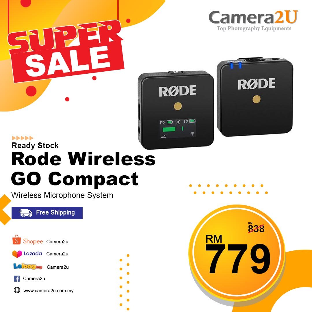Rode Wireless GO Compact Wireless Microphone System Camera2u Malaysia