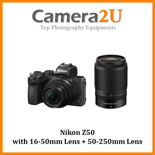 Nikon Z50 with 1650mm Lens + 50250mm Lens +32GB +Bag +64GB (MSIA