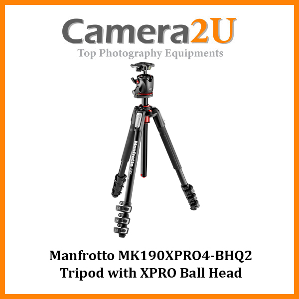 Manfrotto MK190XPRO4-BHQ2 Tripod with XPRO Ball Head| Camera2u