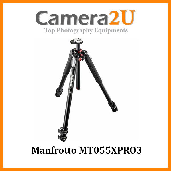 Manfrotto MT055XPRO3 Aluminum Tripod with Horizontal Column Camera2u Malaysia Top Camera
