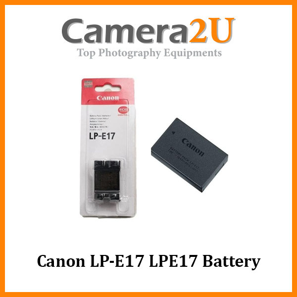 Canon Battery LPE17 for EOS 200D M3 M5 M6 Camera2u Malaysia Top