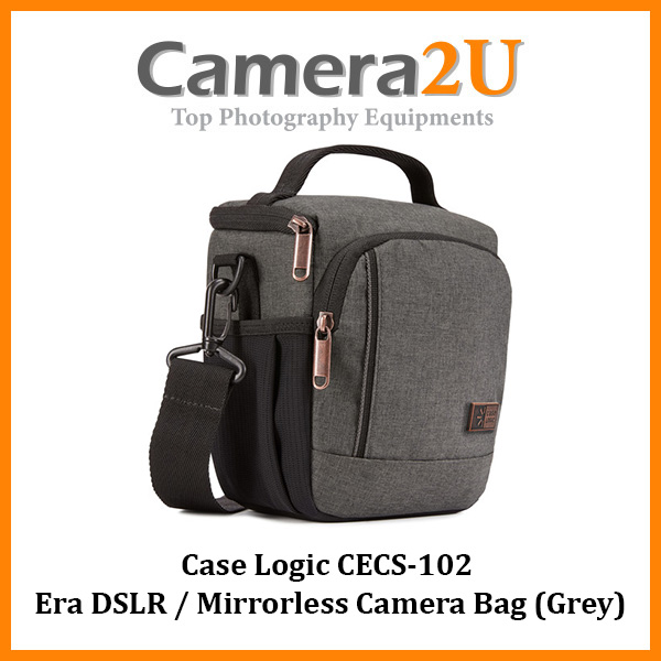 Case Logic CECS102 ERA DSLR / Mirrorless Camera Bag (Grey) Camera2u Malaysia Top Camera