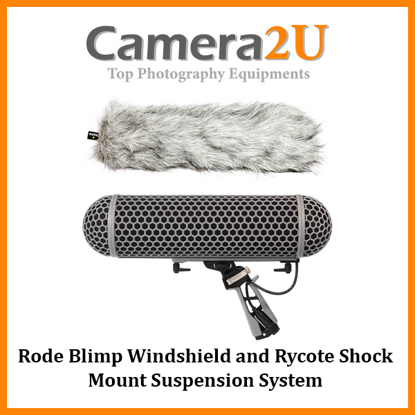 Rode Blimp Windshield And Rycote Shock Mount Suspension System For