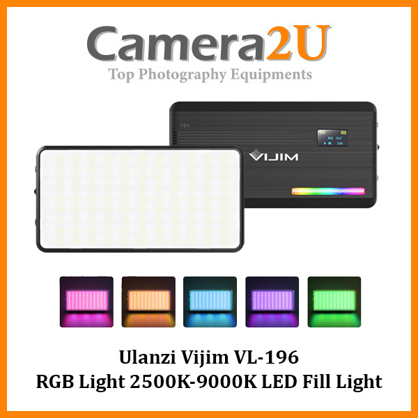 VIJIM VL196 RGB LED Video Light With Adjustable Stand,Dimmable 2500K-9000K Full Color 20 Lighting Effect Modes Camera LED Lights, Portable Photography Lighting With Softbox And Honeycomb Frame - View #3