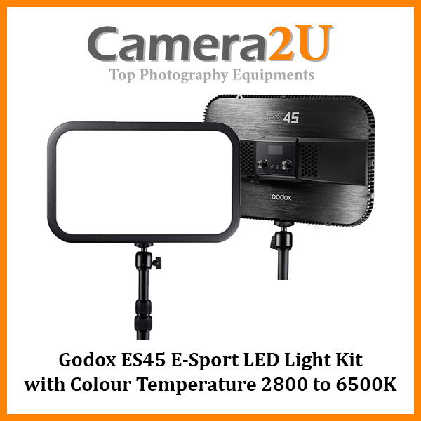 Godox ES45 ES-45 E-Sport LED Light Kit with Colour Temperature 2800 to ...