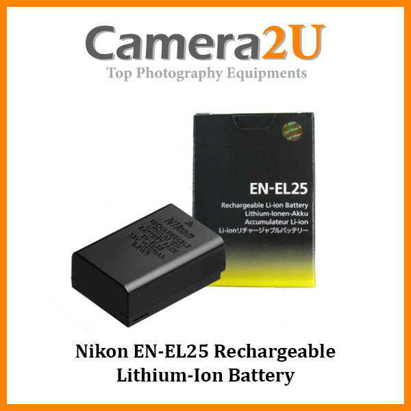 Nikon EN-EL25 Rechargeable Lithium-Ion Battery (7.6V, 1120mAh ...