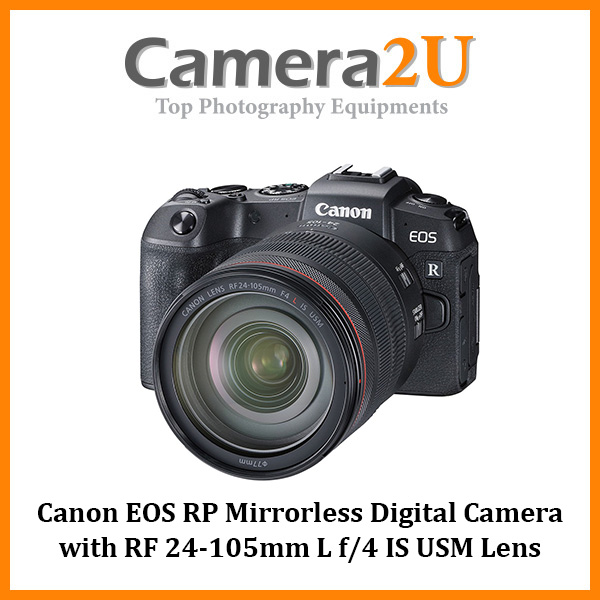 Canon EOS RP Mirrorless Digital Camera with RF 24105mm L f/4 IS USM Lens +64GB (MSIA