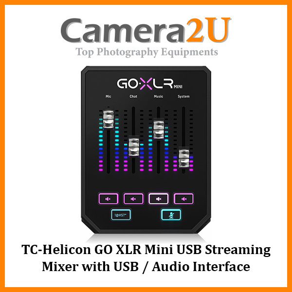 TC HELICON Go XLR MINI Online Broadcast Mixer with USB/Audio Interface Go  Live desktop rig for professional broadcast quality