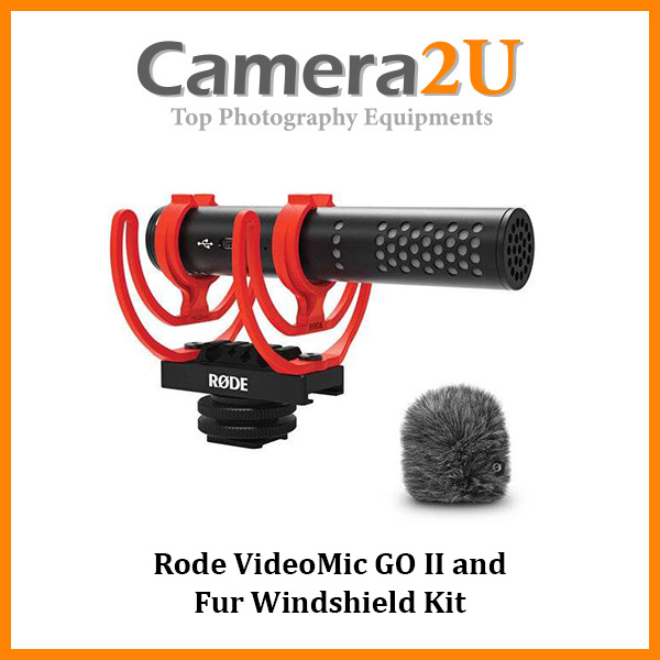 Rode VideoMic GO II and Fur Windshield Kit Camera2u Malaysia Top Camera Equipments Store