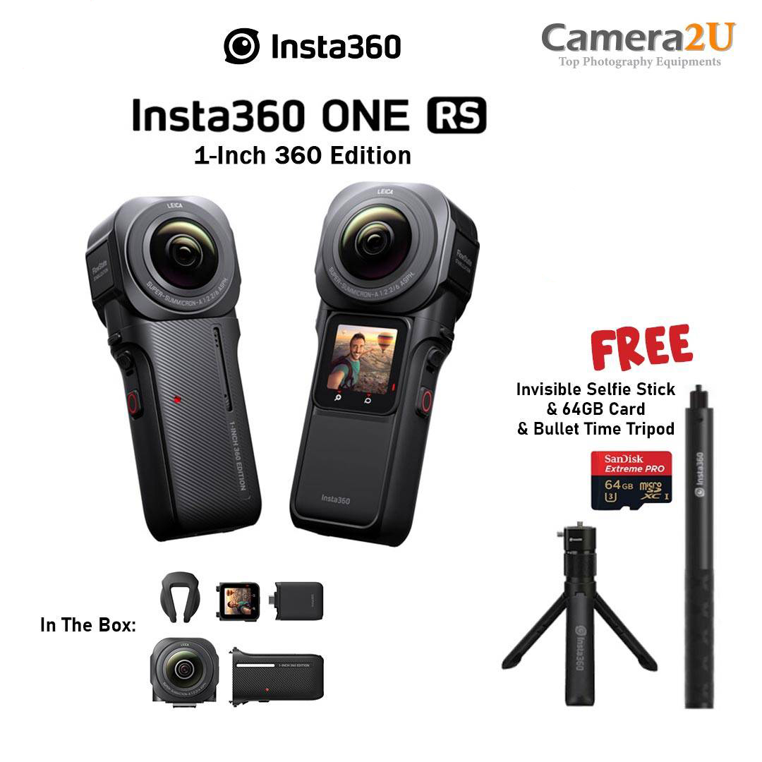 Insta360 ONE R Dual-Lens 360 Mod Consumer, Spherical, Single Camera, Action, Auto In Camera Stitching, 5.7K CINORCC/A