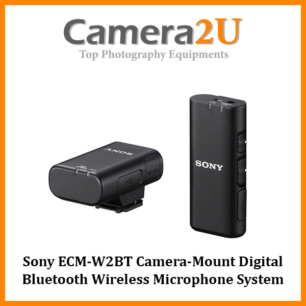 Sony ECM-W2BT Camera-Mount Digital Bluetooth Wireless Microphone System ...
