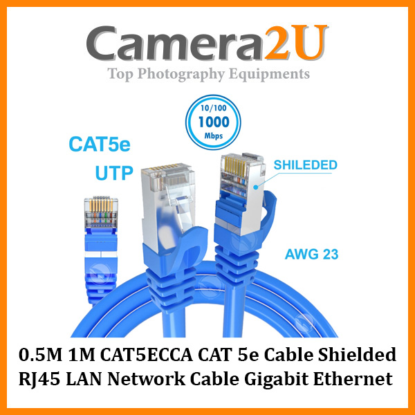 MINKEZ 0.5M 1M CAT5ECCA CAT 5e Cable Shielded RJ45 LAN Network Cable
