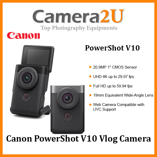 Canon PowerShot V10 Vlog Camera | Camera2u Malaysia Top Camera ...