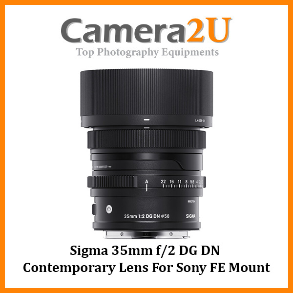 Sigma 35mm f/2 DG DN Contemporary Lens For Sony FE Mount Camera2u