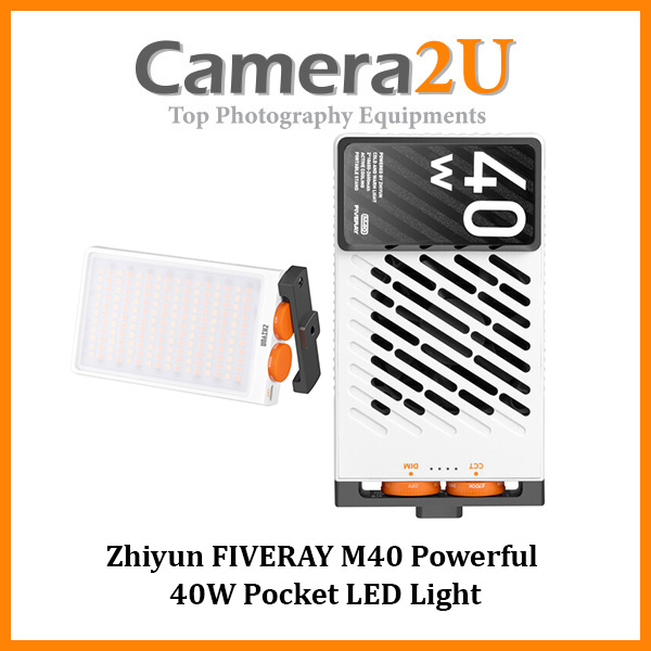 Zhiyun FIVERAY M40 Powerful 40W Pocket LED Video Light | Camera2u