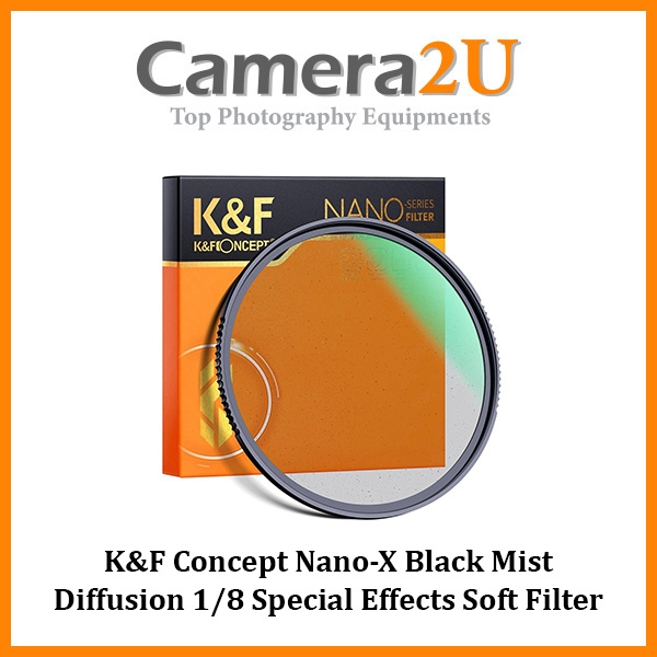 K&F Concept Nano-X Black Mist Diffusion 1/8 Special Effects Soft Filter ...