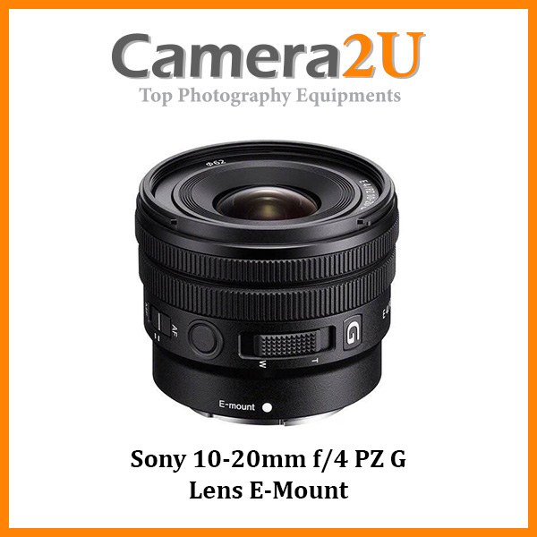 Sony 10-20mm f/4 PZ G Lens E-Mount SELP1020G Camera2u Malaysia