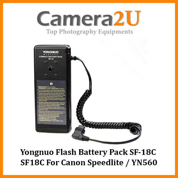 Yongnuo Flash Battery Pack SF 18 SF18C SF18C For Canon Speedlite