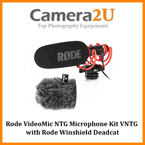 Rode VideoMic NTG Microphone Kit VNTG with Rode Winshield Deadcat