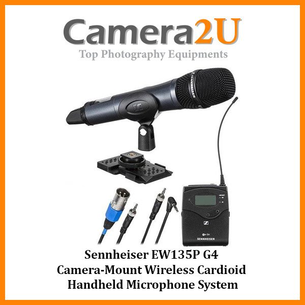 Sennheiser EW135P G4 Camera-Mount Wireless Cardioid Handheld Microphone  System Camera2u Malaysia Top Camera Equipments Store