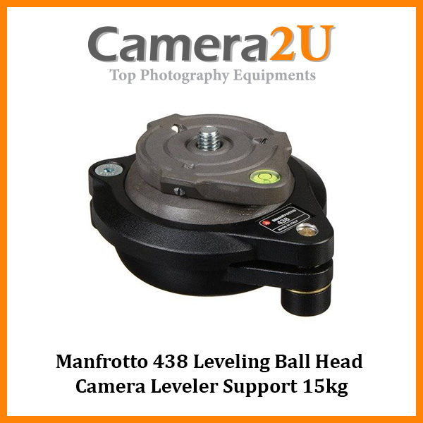 Manfrotto 438 Leveling Ball Head Camera Leveler Support 15kg