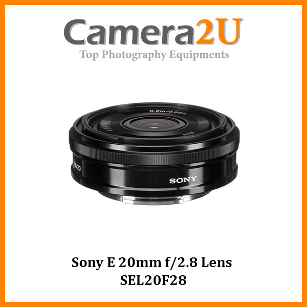 SONY Objectif SEL E 20mm f/2.8 Pancake Garanti 2 ans