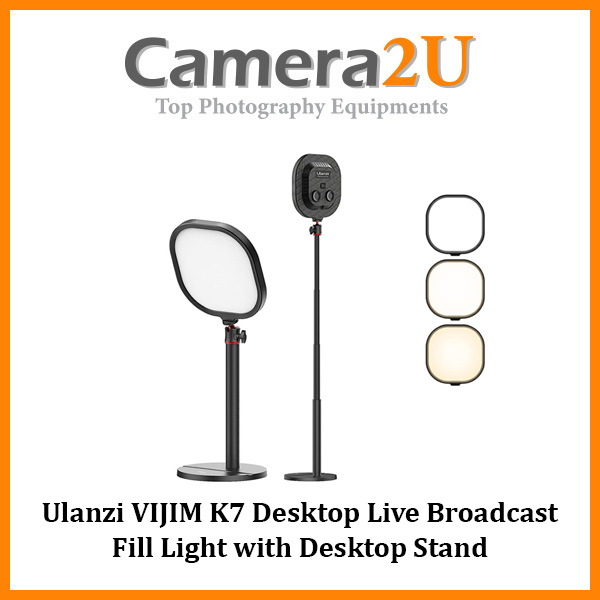 Ulanzi VIJIM K7 Desktop Live Broadcast Fill Light with Desktop Stand ...