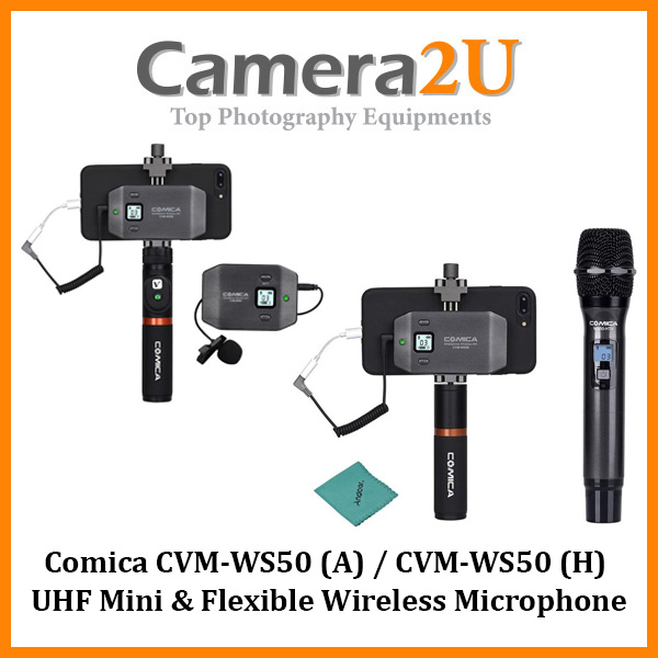 Comica CVM-WS50 (A) / CVM-WS50 (H) UHF Mini & Flexible Wireless ...