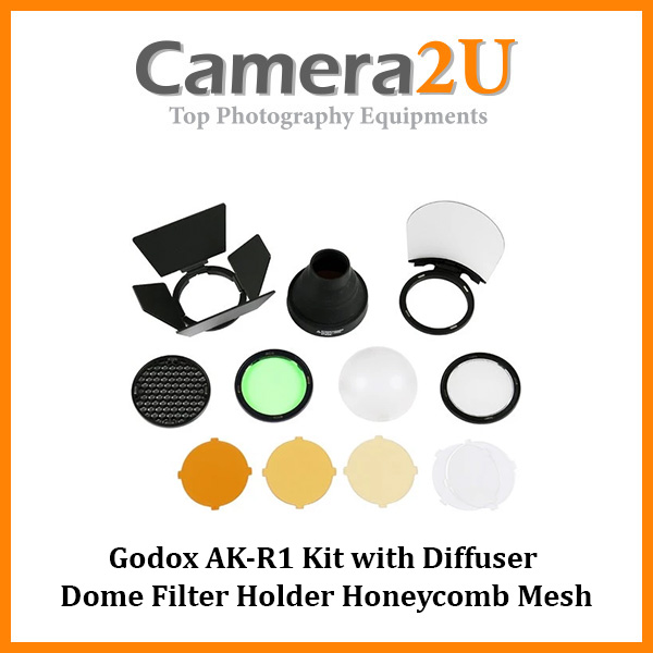Godox AK-R1 Kit with Diffuser Dome Filter Holder Honeycomb Mesh for ...