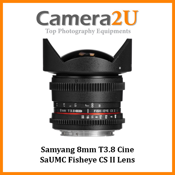 Samyang objectif vidéo 8mm t3.8 fisheye vdslr II sony e